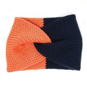Knitted twisted headband uva virginia inspired